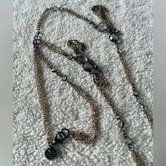 Marlyn Schiff long chain necklace, like new - Picture 3 of 9